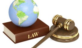 Judicial 3d gavel and Earth Judicial 3d gavel and Earth. Objects isolated over white